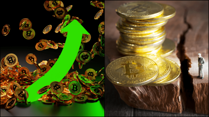 Bitcoin za 80 000 dolárov. Zdroj: shutterstock.com/nuttapon averuttaman/Michaela Jilkova Bitcoin za 80 000 dolárov