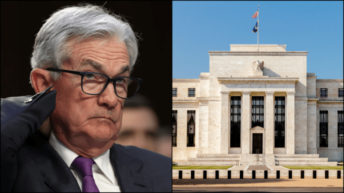 FED a Jerome Powell. Zdroj: shutterstock.com/Niamh Blanchard/Tanarch FED a Jerome Powell