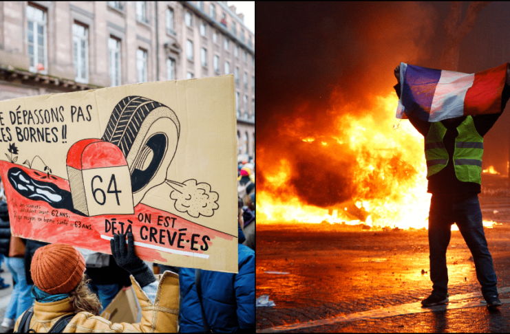 Francúzsko a masívne protesty