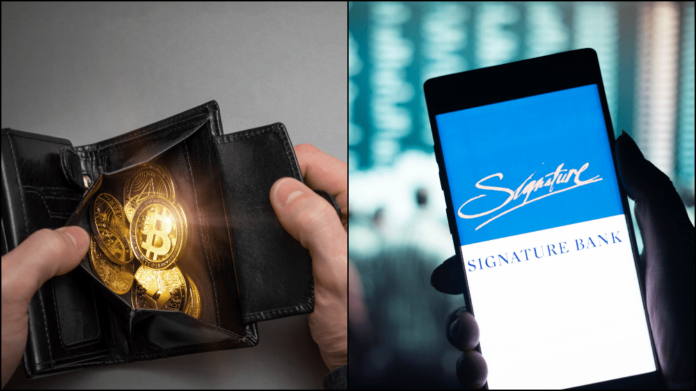 Signature bank nemá nič spoločné s kryptomenami. Zdroj: shutterstock.com/July Ko/Velishchuk Yevhen Signature bank nemá nič spoločné s kryptomenami