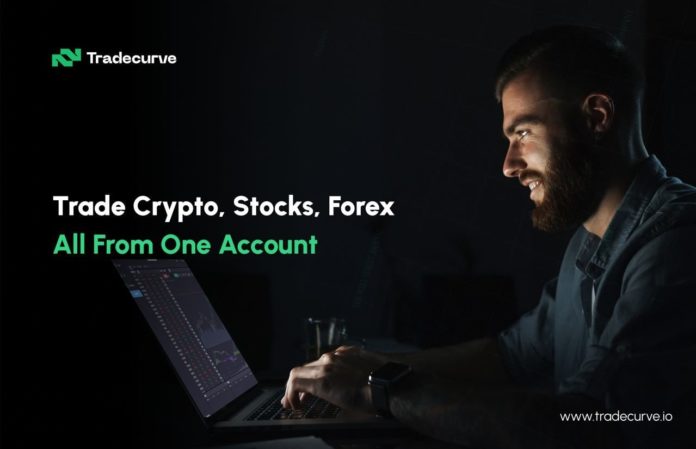 Aplikácia Tradecurve spúšťa ICO. Zdroj: tradecurve.io Aplikácia Tradecurve spúšťa ICO