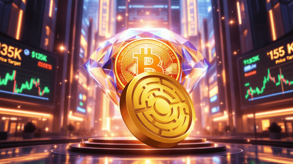 Bitcoin formuje diamantový vzor