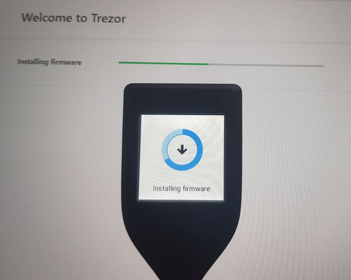 trezor t firmware installation