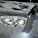 SpaceX Starship pristáva na Mesiaci