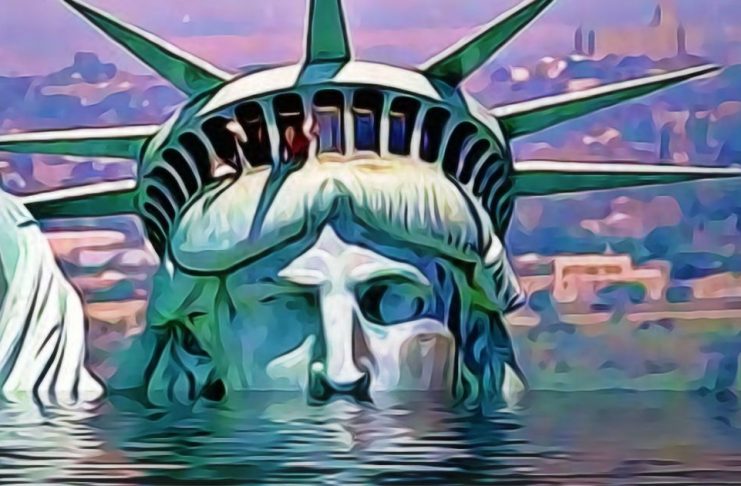 usa socha slobody ekonomika prepad kolaps