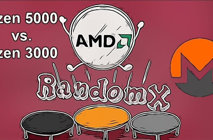 AMD Ryzen 5000 vs. Ryzen 3000 RandomX Monero Mining