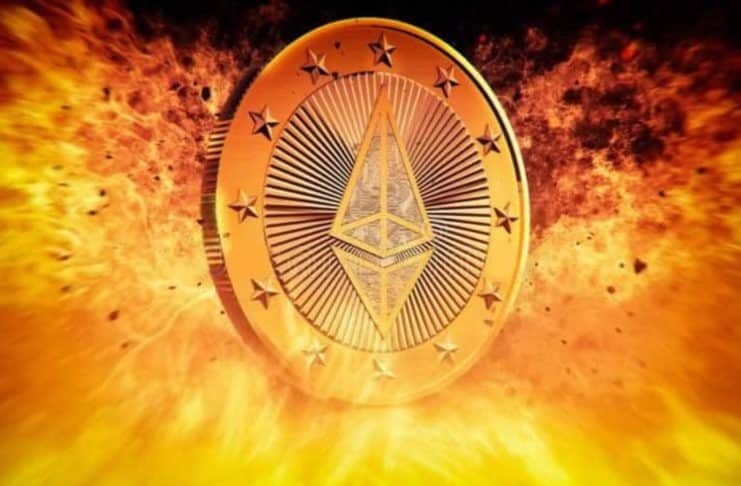 ETH Ethereum deflácia