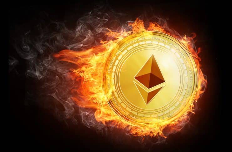 Ethereum pokračuje v masívnom spaľovaní