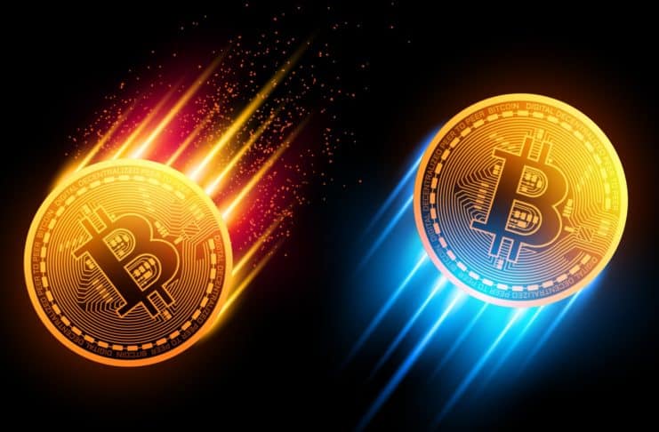 Bitcoin klesne a následne vystrelí
