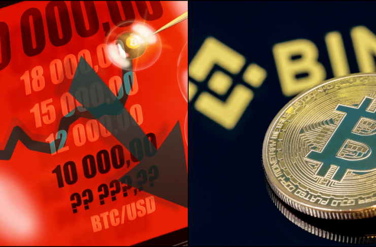 Bitcoin v zľave na burze Binance.