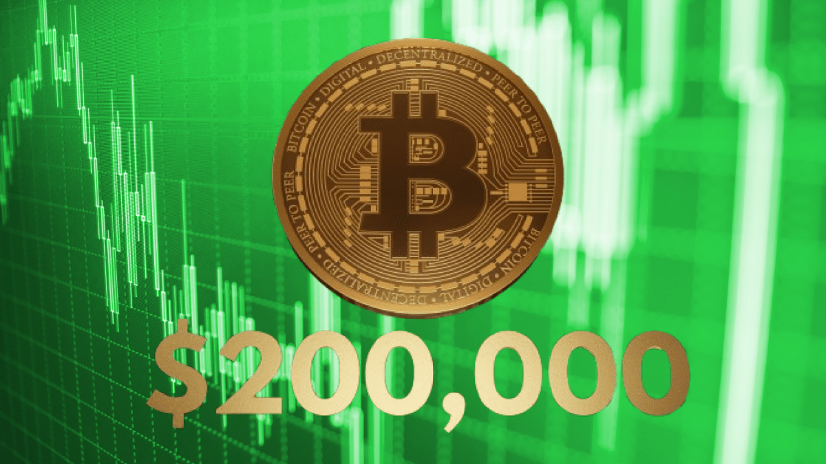 Bitcoin údajne môže dosiahnuť 200 000 dolárov