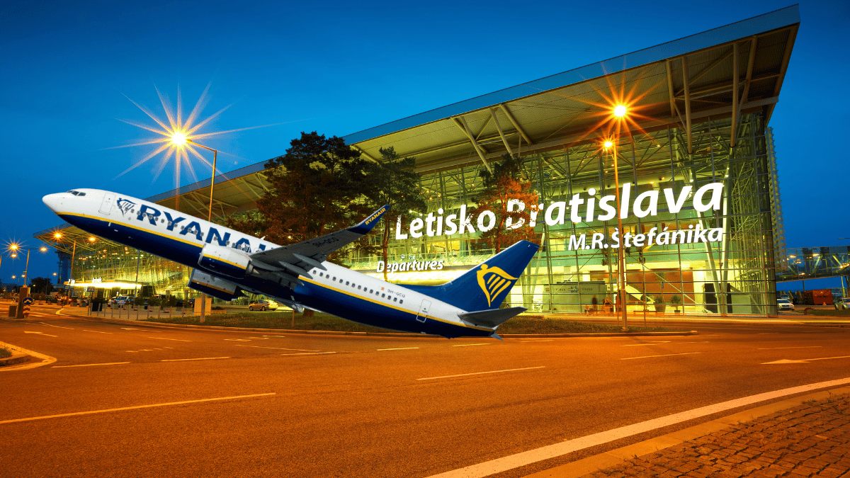 Ryanair rozlieta Bratislavu